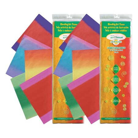 Spectra Deluxe Bleeding Art Tissue, Madras Assort., 12x18, PK100 P0058560